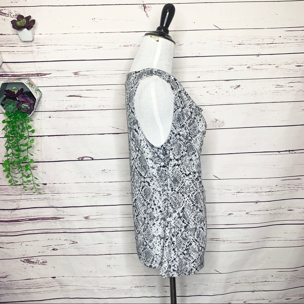 Calvin Klein Black & White Python Print Sleeveles… - image 6